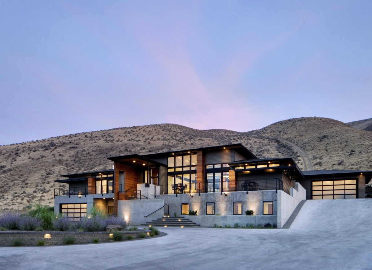 Badger Mountain by First Lamp Architecture exterior sunset