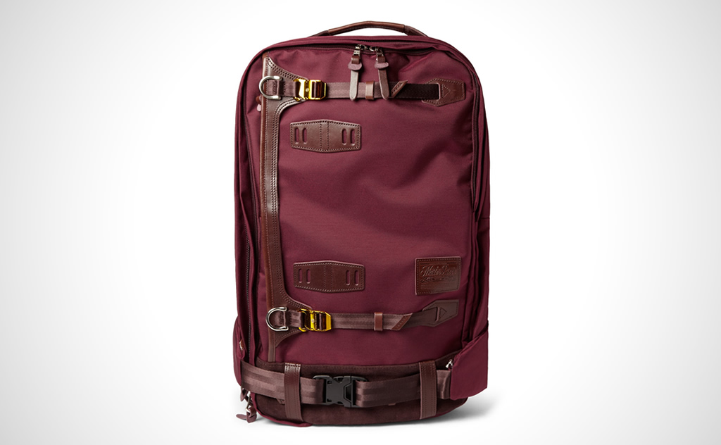 Master-Piece Leather Trimmed Cordura Backpack Front