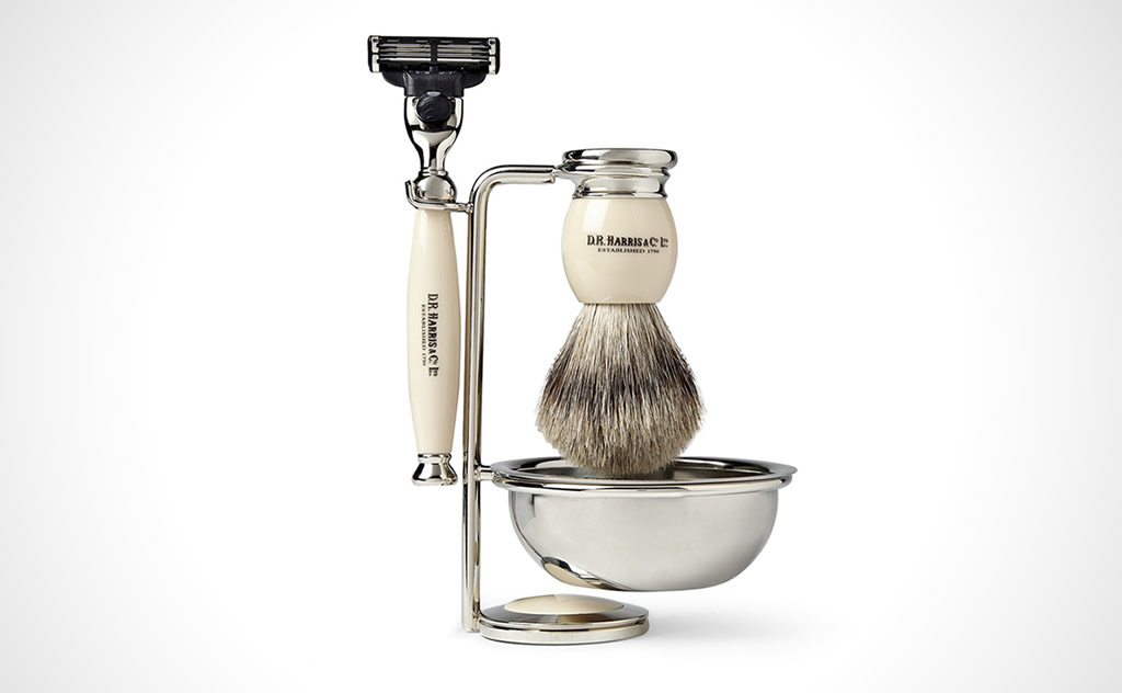 D.R. Harris Four Piece Shaving Set