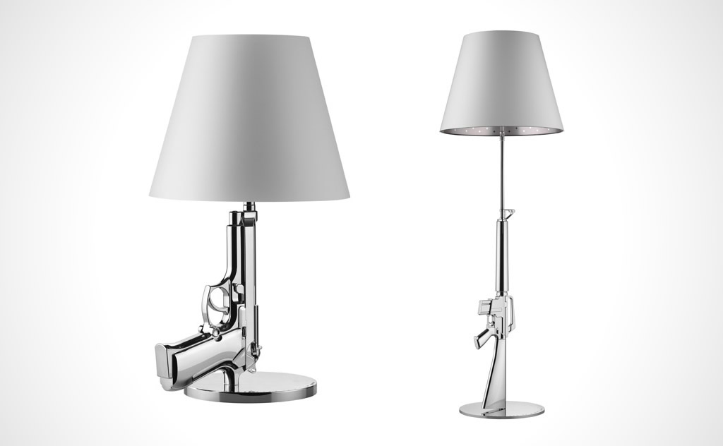 Gun Lamps by Flos, designed by Philippe Starck