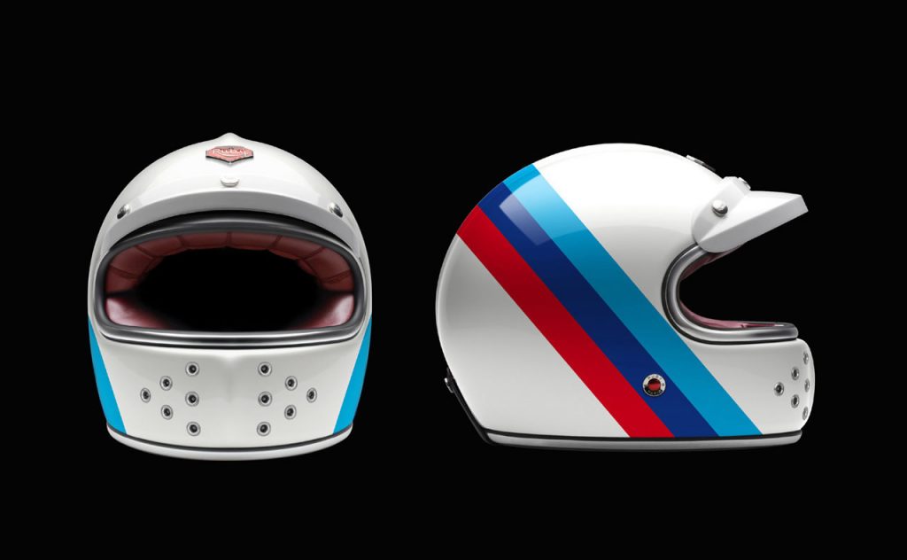 Munich 90 Collection Red White Blue Helmet full face