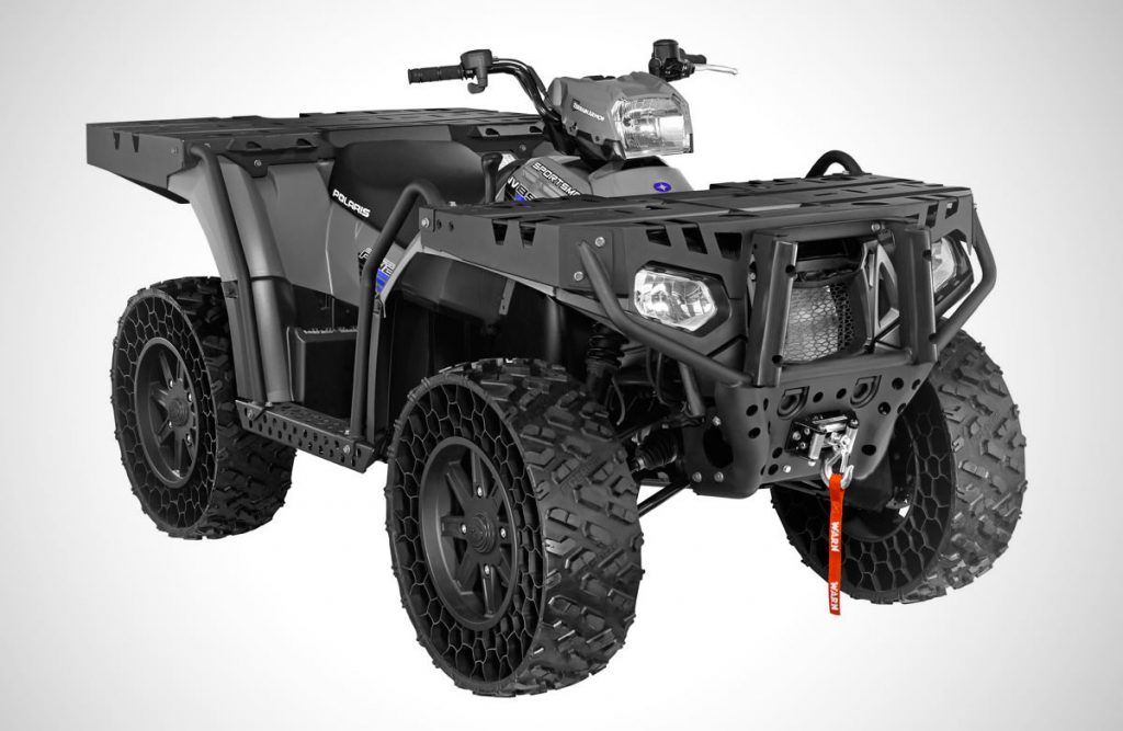 Polaris Sportsman WV850 H.O. ATV front and side view