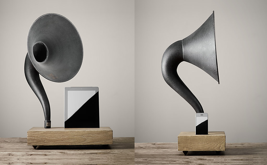 Gramophone for iPad and iPhone by Restoration Hardware