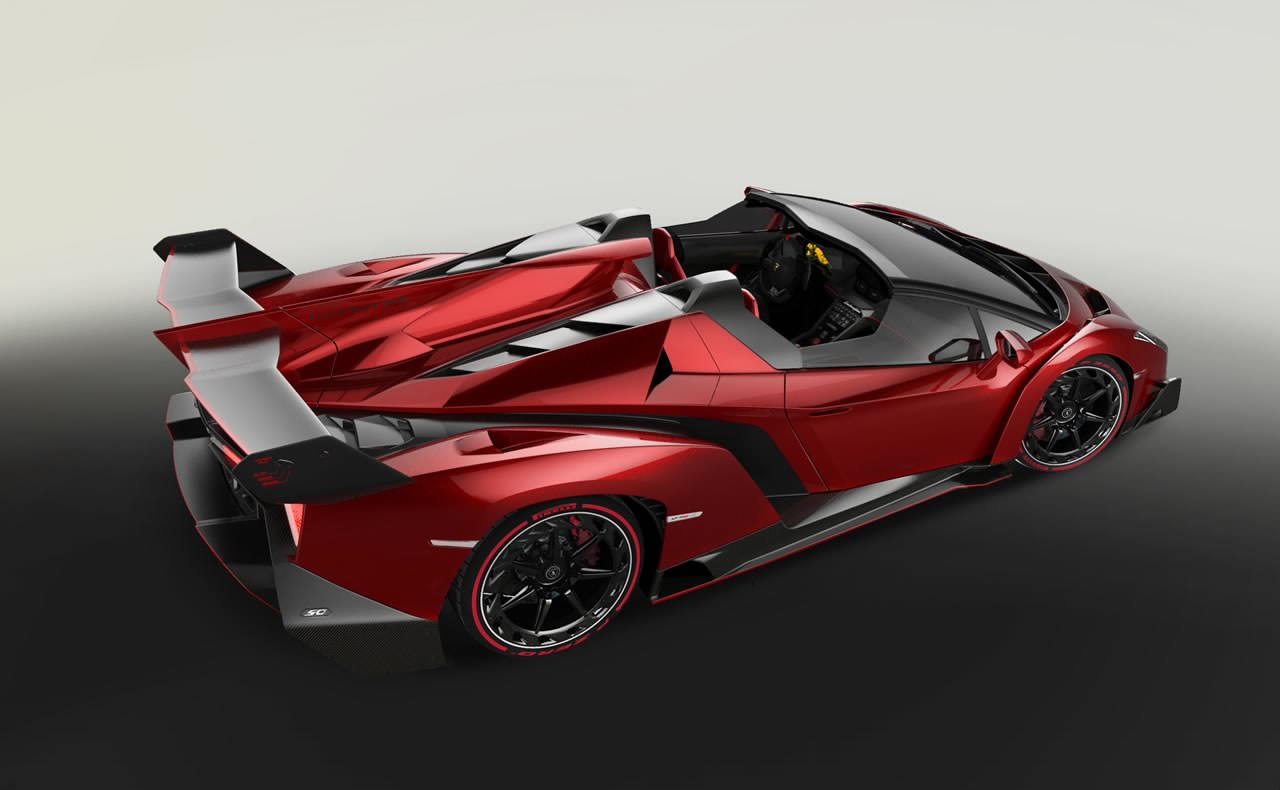 Lamborghini Veneno Roadster exterior aerial side