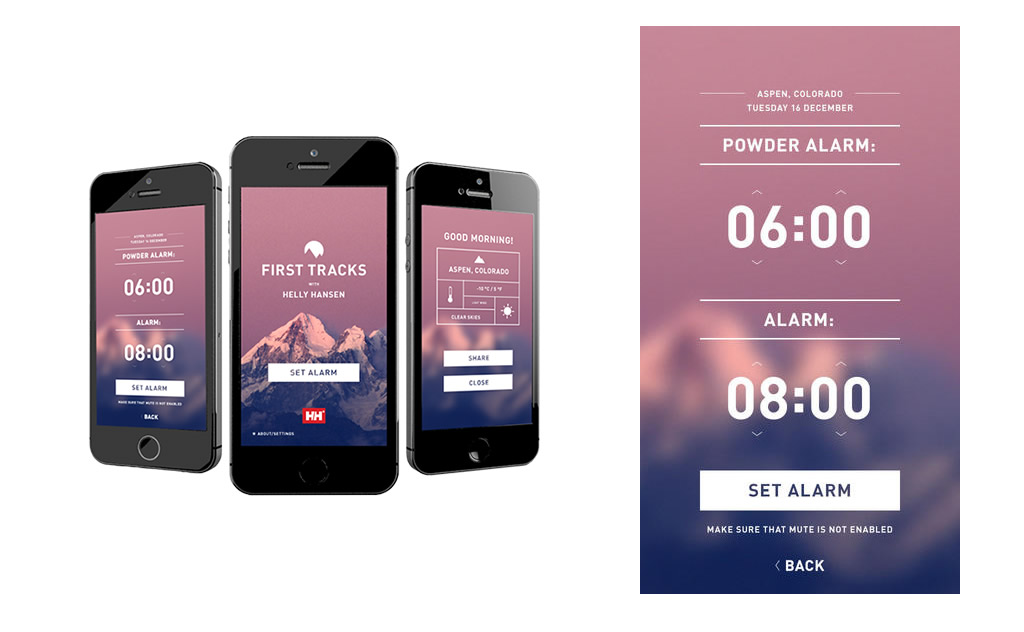 Helly Hansen First Tracks App