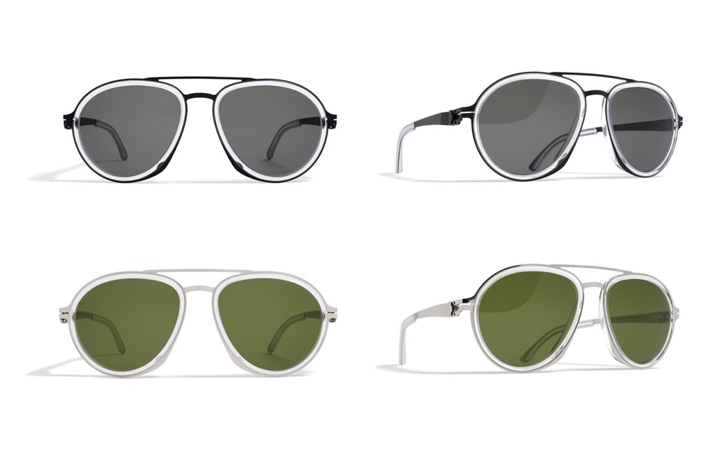 MYKITA Damir Doma Sunglasses DD.1 and DD.2, green and black