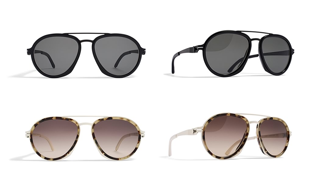 MYKITA Damir Doma Sunglasses DD.1 and DD.2, misty green and black peridot