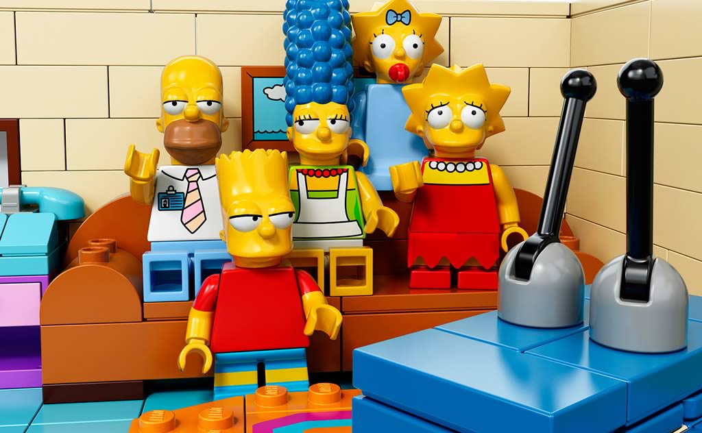 The Simpsons Lego House Homer, Marge, Maggie, Bart and Lisa