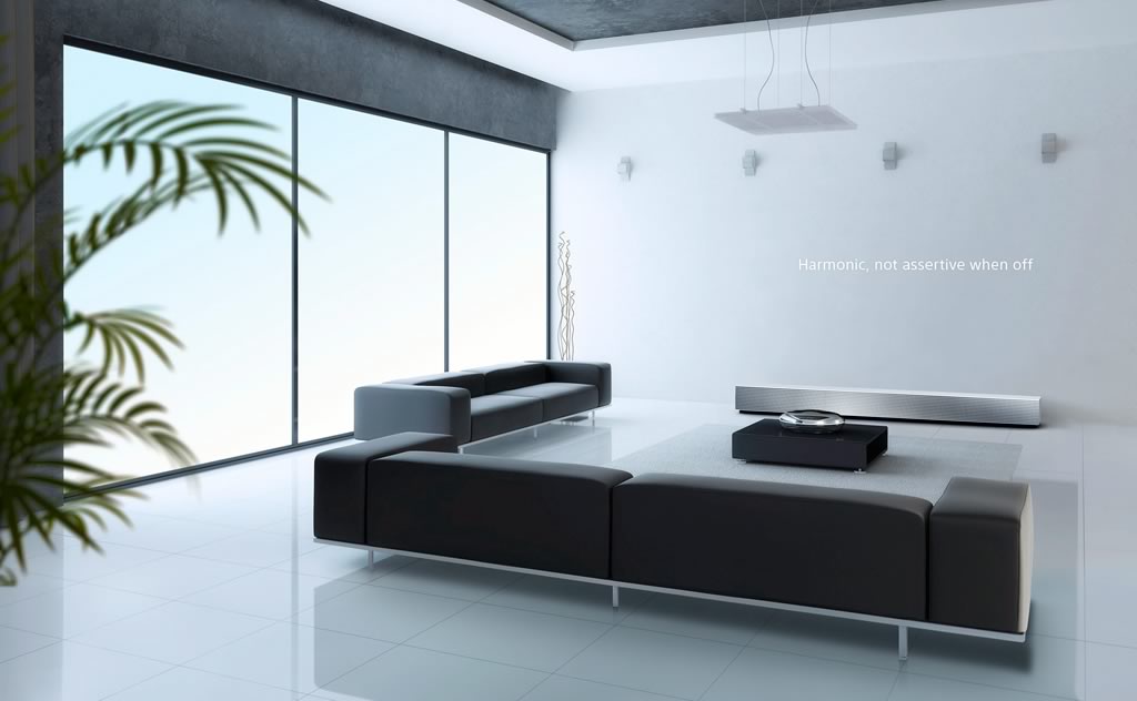 Sony 4K Short Throw Projector in living room