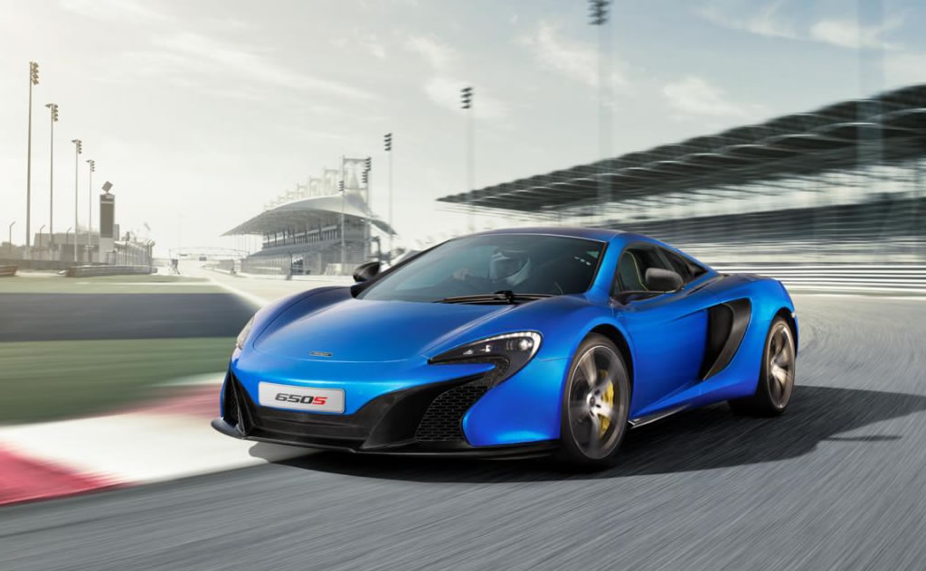 McLaren 650S in blue, front and side