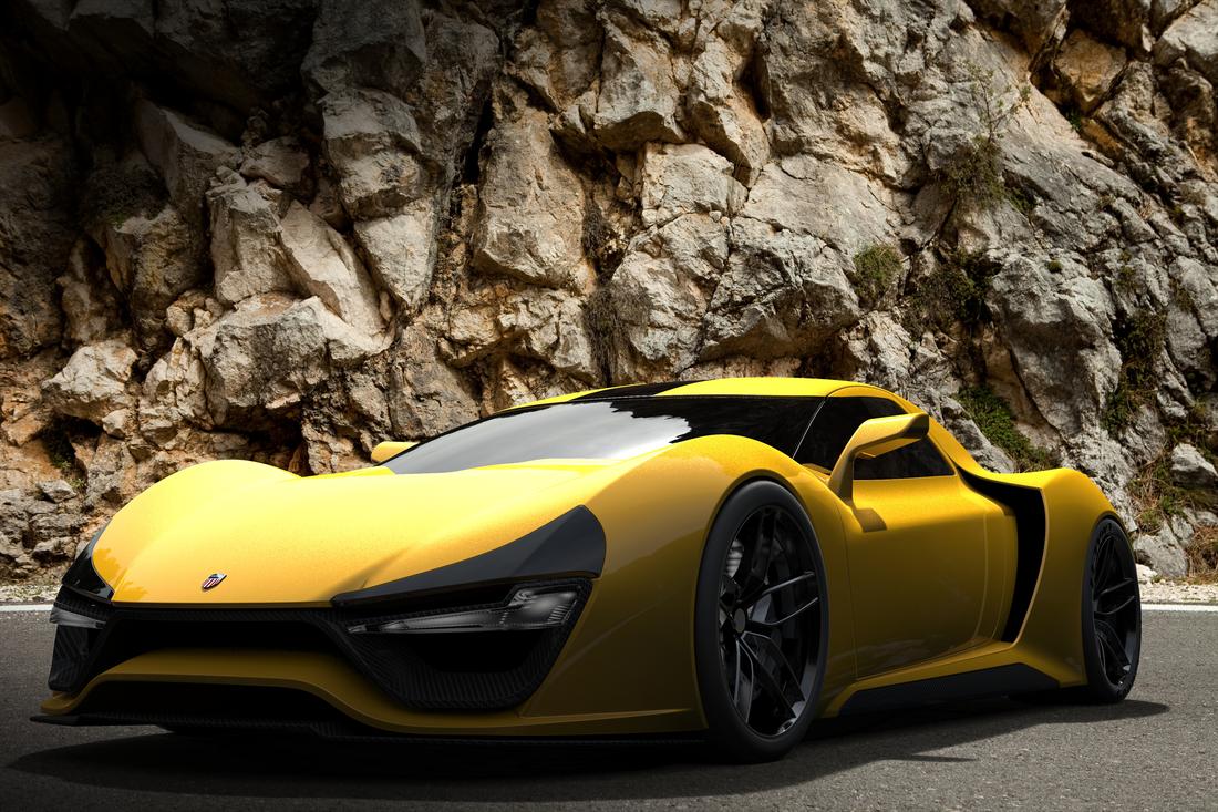 Tron Nemesis Supercar yellow